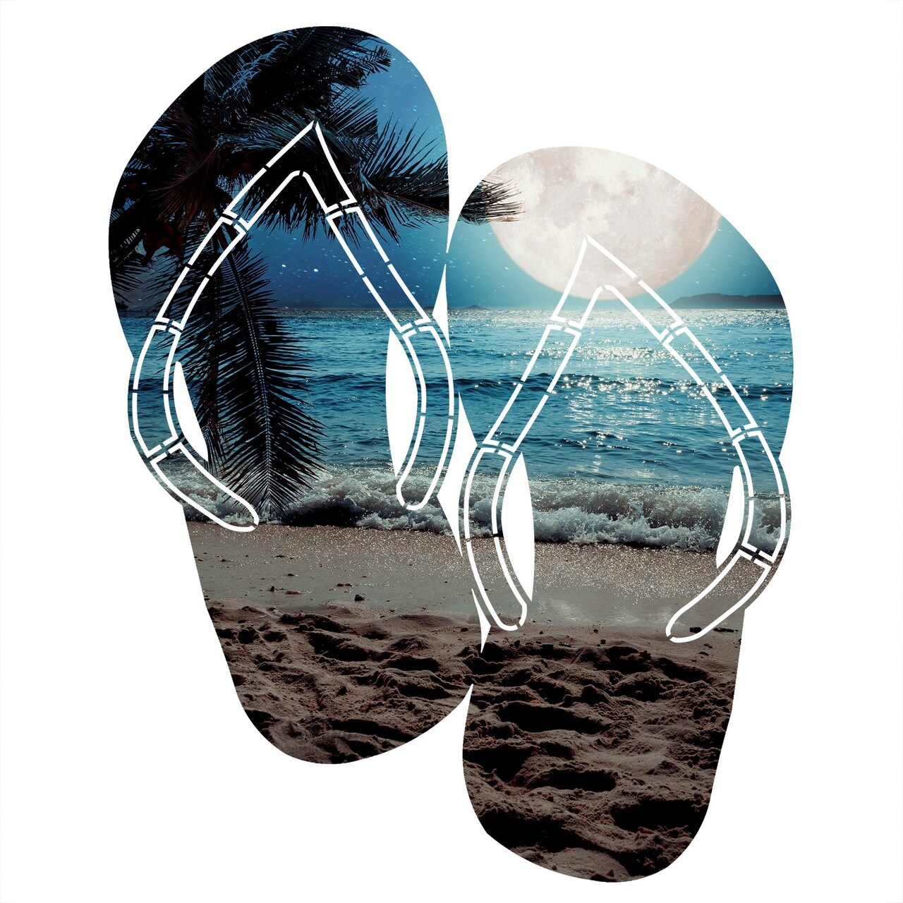 Flip flop wall art hotsell